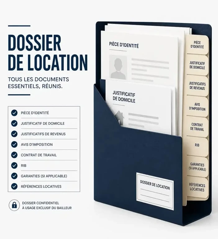 Dossier de location d'appartement complet pour une recherche à Grenoble