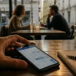 grenoble on va sortir : agenda local sur smartphone au café à Grenoble