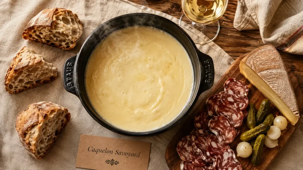 Spécialités Savoie : caquelon savoyard et fromages