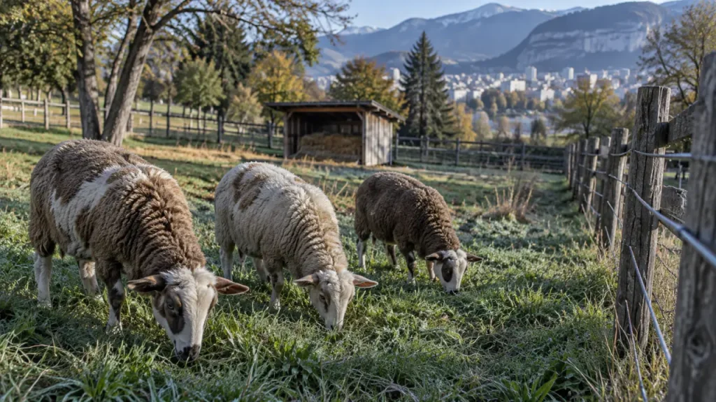 Sept agnelles Grivettes rejoignent le troupeau municipal de Grenoble
