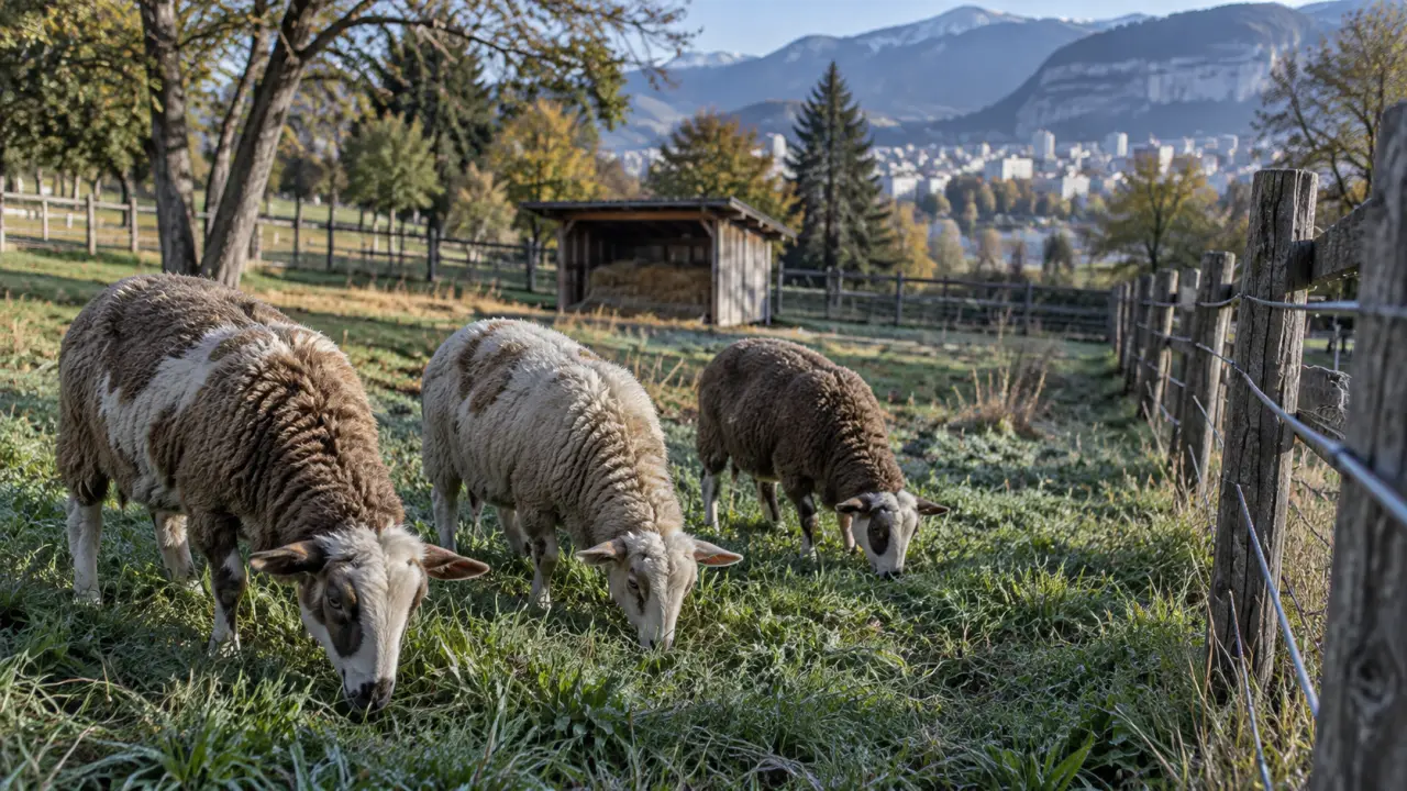 Sept agnelles Grivettes rejoignent le troupeau municipal de Grenoble