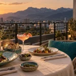 Canopy restaurant grenoble rooftop à Échirolles, vue sur les massifs