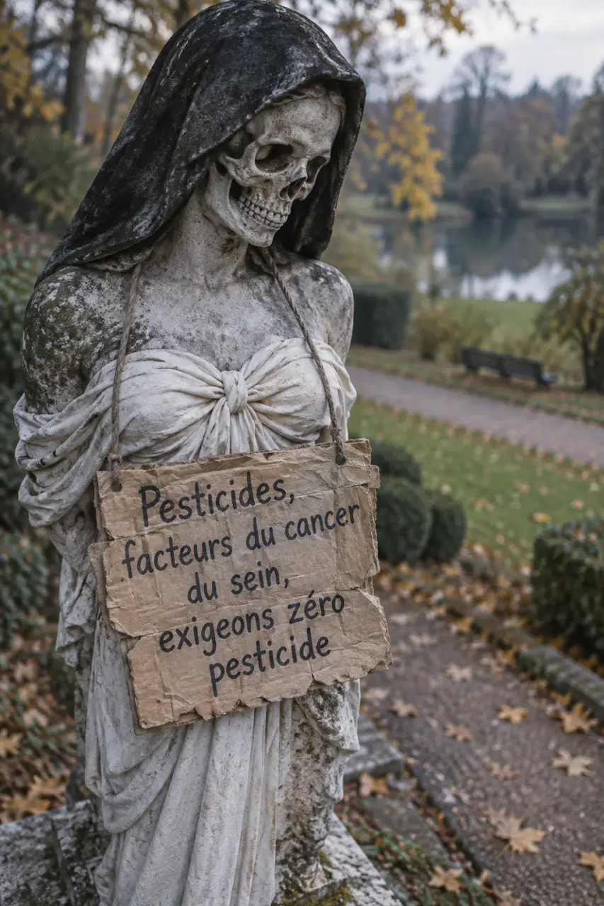 À Grenoble, des statues féminines recouvertes pour dénoncer les pesticides