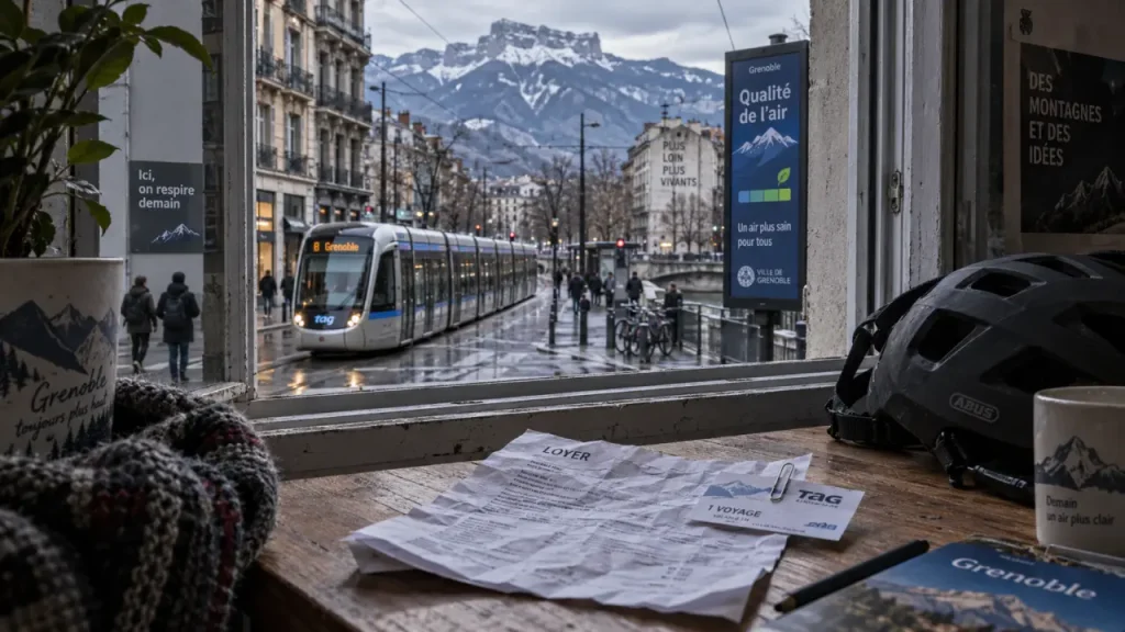 Vivre à Grenoble : la montagne au quotidien, avec les contraintes de la cuvette