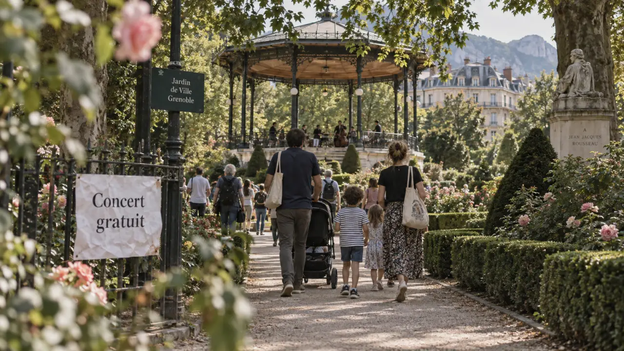 Jardin de Ville Grenoble événement concert gratuit