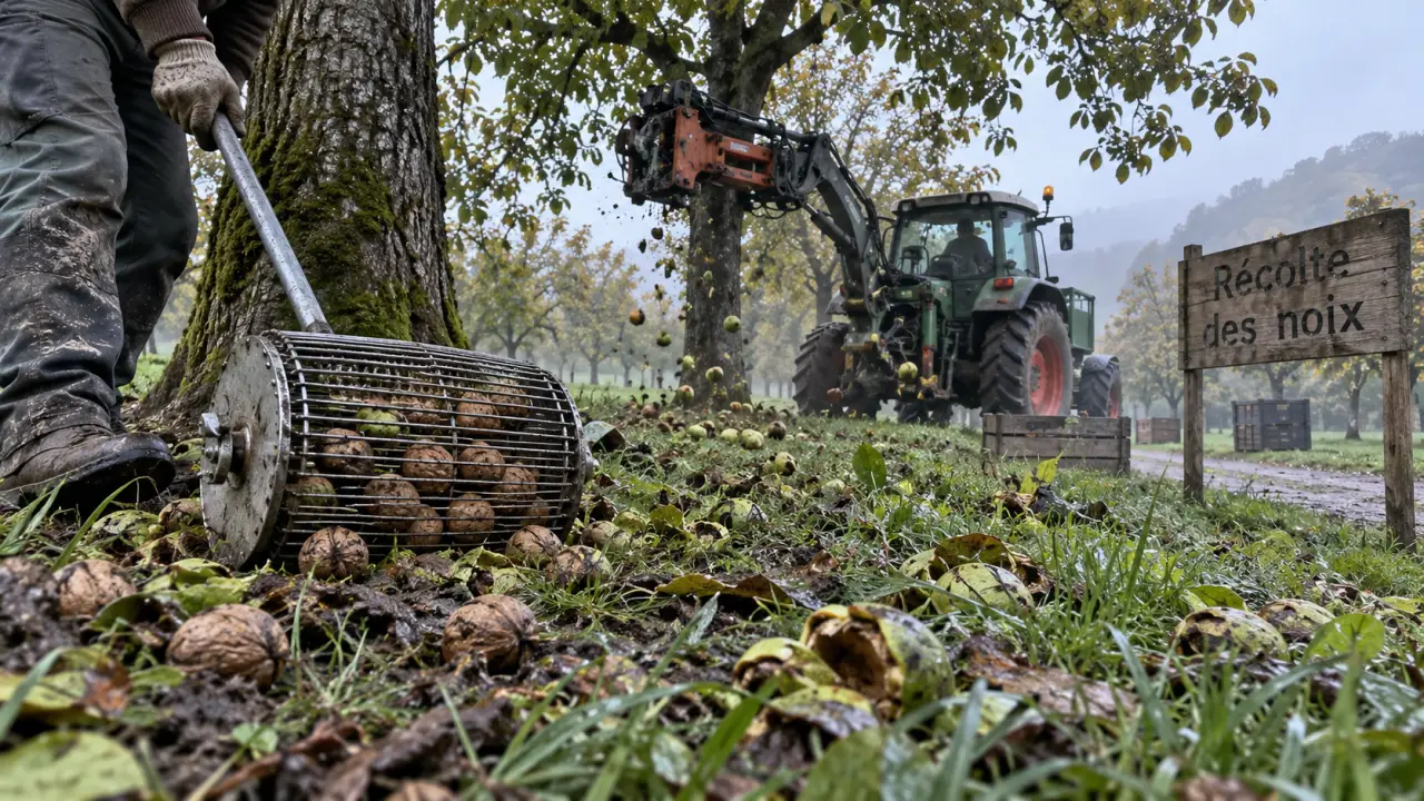 À Saint-Hilaire-du-Rosier, les étapes de la récolte des Noix de Grenoble